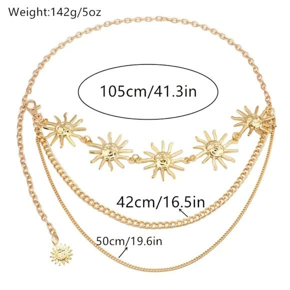 Sunshine Chain Belt Gold - Picture 8 of 8